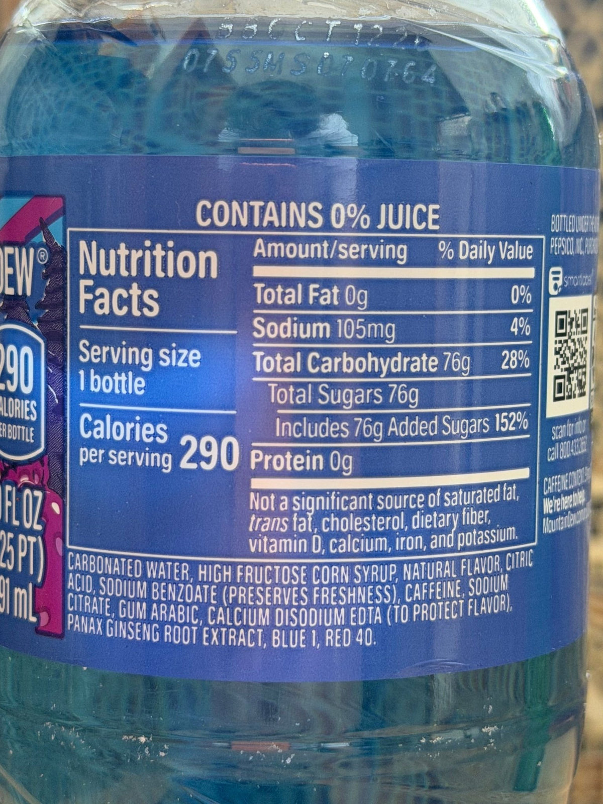 Mountain Dew Voltage Raspberry – 591 ml kaufen – Rasperry Citrus | Doublecup Society Österreich